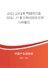 2025-2031年中國機(jī)頂盒（STB）行業(yè)市場調(diào)研及前景分析報(bào)告