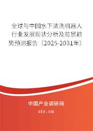 全球與中國水下清洗機器人行業發展現狀分析及前景趨勢預測報告（2025-2031年）