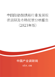 中國脂肪酸酰胺行業(yè)發(fā)展現(xiàn)狀調研及市場前景分析報告（2023年版）