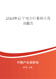 2010年遼寧電力行業統計咨詢報告