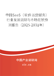 中國SaaS（軟件運營服務）行業發展調研與市場前景預測報告（2025-2031年）