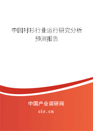 中國襯衫行業運行研究分析預測報告