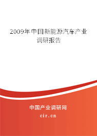 2009年中國新能源汽車產業調研報告