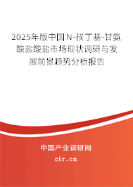 2025年版中國N-叔丁基-甘氨酸鹽酸鹽市場現狀調研與發展前景趨勢分析報告