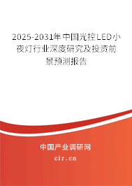 2025-2031年中國光控LED小夜燈行業深度研究及投資前景預測報告