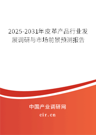 2025-2031年皮革產品行業發展調研與市場前景預測報告