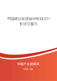 中國磁療保健器材項目可行性研究報告