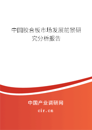中國膠合板市場發展前景研究分析報告