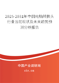 2025-2031年中國電腦轉換頭行業當前現狀及未來趨勢預測分析報告