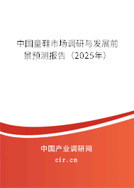中國童鞋市場調研與發展前景預測報告（2025年）