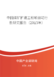 中國煤礦擴建工程項目可行性研究報告（2013年）