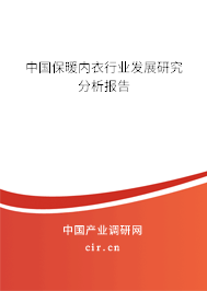 中國保暖內(nèi)衣行業(yè)發(fā)展研究分析報告