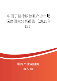 中國丁腈橡膠膠乳產(chǎn)業(yè)市場深度研究分析報(bào)告（2025年版）