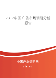 2012中國廣告市場調研分析報告