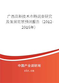 廣西高新技術市場調查研究及發展前景預測報告（2012-2016年）