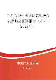 飛機及配件市場深度剖析及發展趨勢預測報告（2023-2029年）