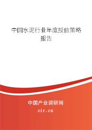 中國水泥行業年度授信策略報告