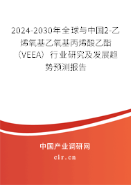 2024-2030年全球與中國2-乙烯氧基乙氧基丙烯酸乙酯（VEEA）行業研究及發展趨勢預測報告