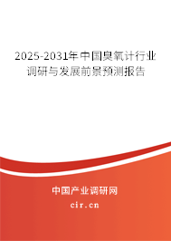 2024-2030年中國臭氧計行業調研與發展前景預測報告