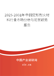 2025-2031年中國定形耐火材料行業市場分析與前景趨勢報告