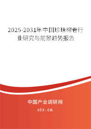 2025-2031年中國珍珠棉卷行業研究與前景趨勢報告