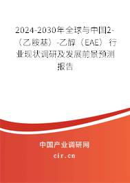 2024-2030年全球與中國2-（乙胺基）-乙醇（EAE）行業現狀調研及發展前景預測報告