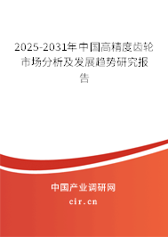 2025-2031年中國高精度齒輪市場分析及發展趨勢研究報告