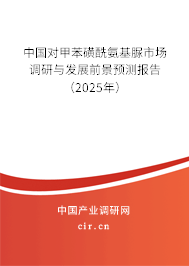 中國對甲苯磺酰氨基脲市場調研與發展前景預測報告（2025年）