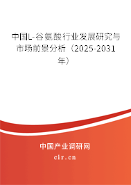 中國L-谷氨酸行業發展研究與市場前景分析（2025-2031年）