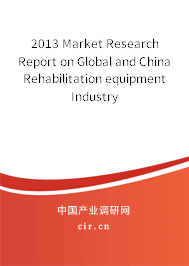 2013 Market Research Report on Global and China Rehabilitation equipment Industry