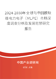 2024-2030年全球與中國模塊級電力電子（MLPE）市場深度調查分析及發展前景研究報告
