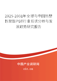 2025-2031年全球與中國熱塑性聚酯PBT行業現狀分析與發展趨勢研究報告