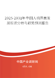 2025-2031年中國人機界面發展現狀分析與趨勢預測報告
