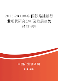 2025-2031年中國鐵路建設行業現狀研究分析及發展趨勢預測報告