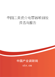 中國二類瓷介電容器項目投資咨詢報告