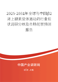 2025-2031年全球與中國β2腎上腺素受體激動(dòng)藥行業(yè)現(xiàn)狀調(diào)研分析及市場(chǎng)前景預(yù)測(cè)報(bào)告