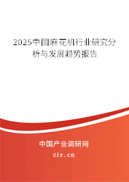 2025中國麻花機行業研究分析與發展趨勢報告