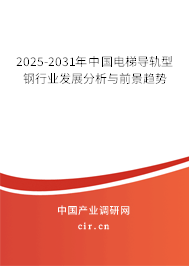 2025-2031年中國電梯導軌型鋼行業發展分析與前景趨勢