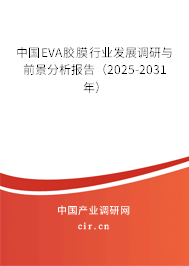 中國EVA膠膜行業發展調研與前景分析報告（2025-2031年）