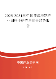 2025-2031年中國集成電路產業園行業研究與前景趨勢報告