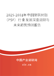 2025-2031年中國聚砜樹脂（PSF）行業(yè)發(fā)展深度調(diào)研與未來趨勢(shì)預(yù)測(cè)報(bào)告
