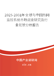 2025-2031年全球與中國熱網監控系統市場調查研究及行業前景分析報告