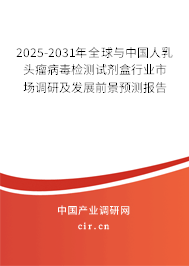 2025-2031年全球與中國人乳頭瘤病毒檢測試劑盒行業市場調研及發展前景預測報告