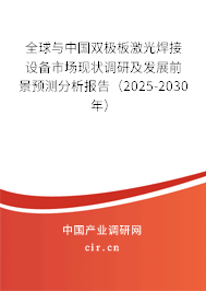 全球與中國雙極板激光焊接設備市場現狀調研及發展前景預測分析報告（2025-2030年）