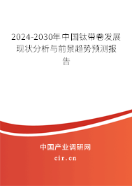 2024-2030年中國鈦帶卷發展現狀分析與前景趨勢預測報告