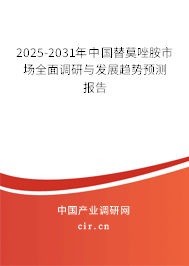 2024-2030年中國替莫唑胺市場全面調(diào)研與發(fā)展趨勢預(yù)測報告