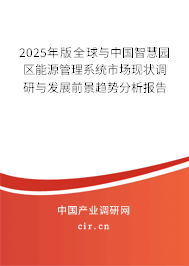 2025年版全球與中國智慧園區能源管理系統市場現狀調研與發展前景趨勢分析報告