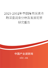 2025-2031年中國車用尿素市場深度調查分析及發展前景研究報告
