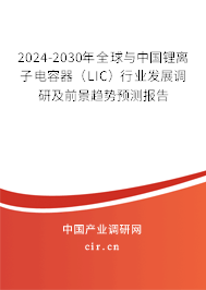 2024-2030年全球與中國(guó)鋰離子電容器（LIC）行業(yè)發(fā)展調(diào)研及前景趨勢(shì)預(yù)測(cè)報(bào)告