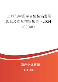 全球與中國平臺集裝箱發展現狀及市場前景報告（2024-2030年）